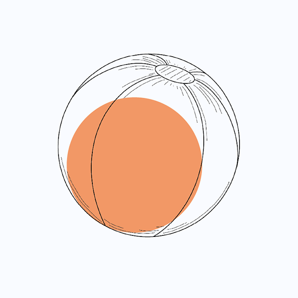 Zeichnung eines Balls